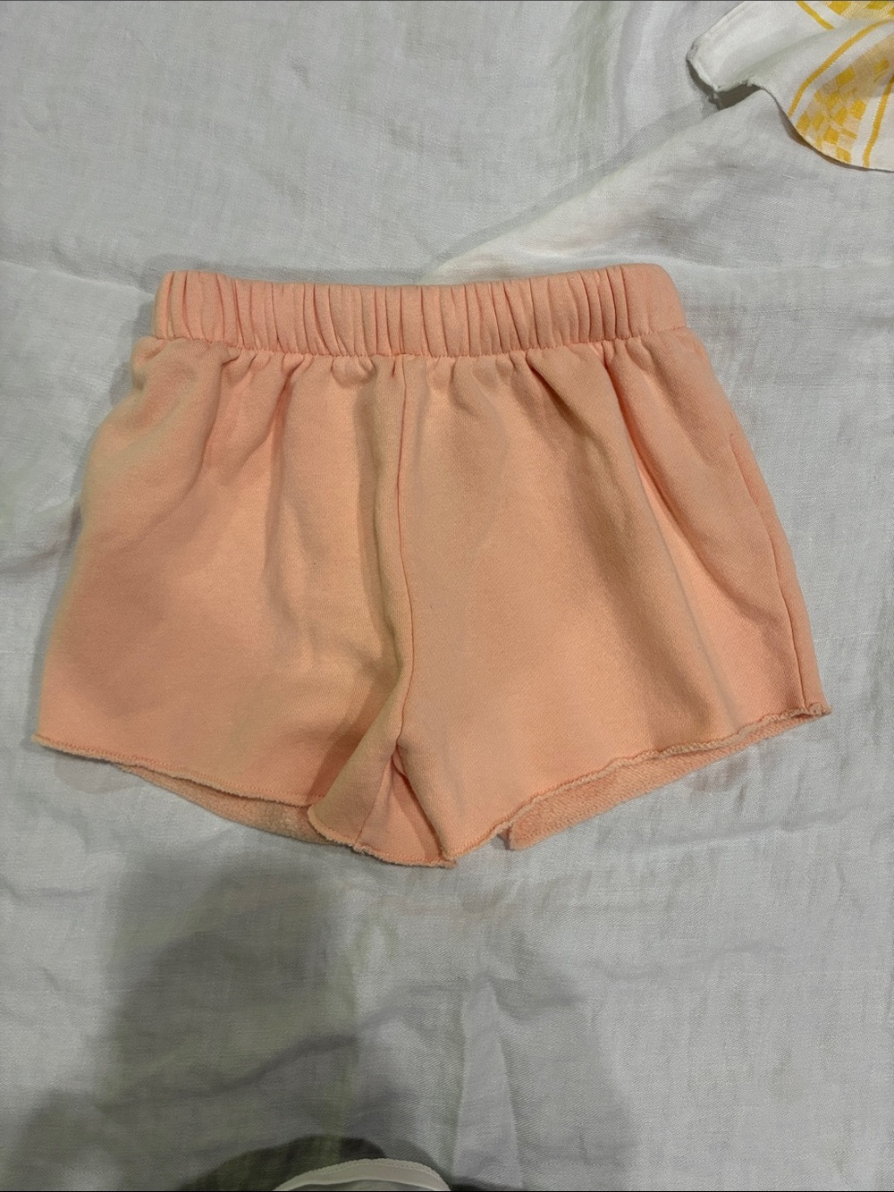 GAP Peach Knit Elastic-Waist Kids Shorts